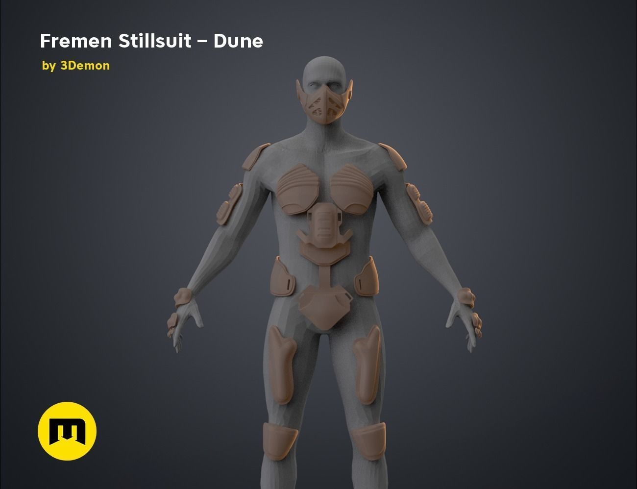 Fremen Stillsuit from Dune 2020 3D print model_16