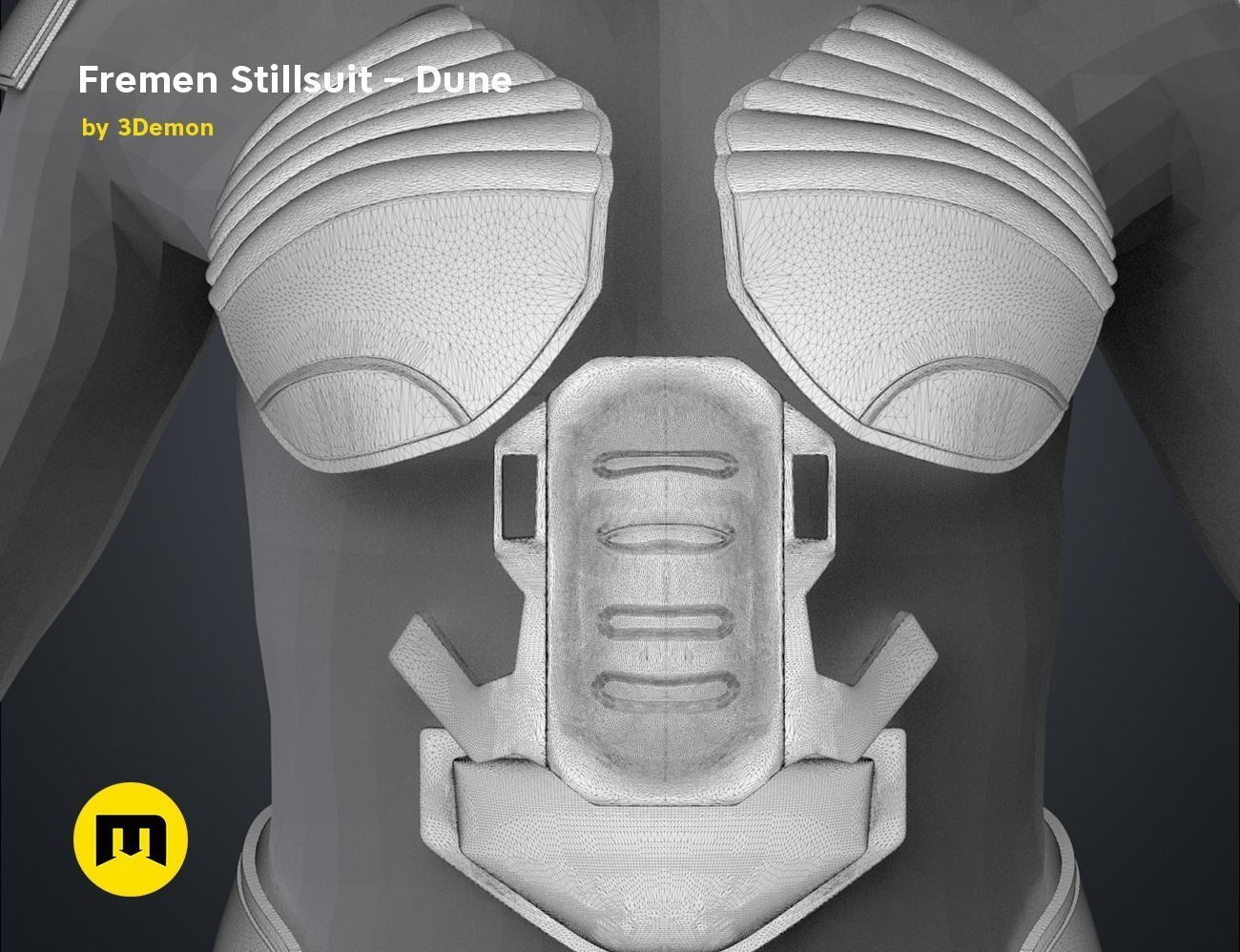 Fremen Stillsuit from Dune 2020 3D print model_9