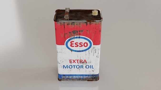 Oil Can - Low-poly PBR Low-poly 3D model 4