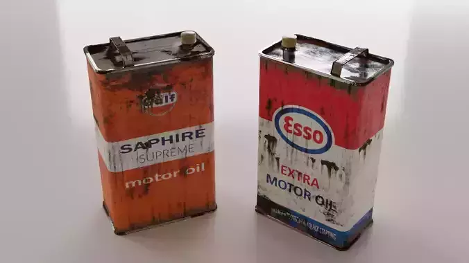 Oil Can - Low-poly PBR Low-poly 3D model