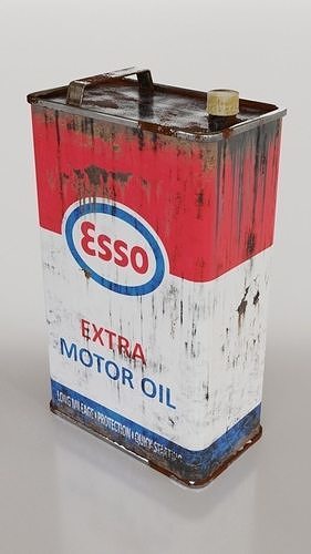 Oil Can - Low-poly PBR Low-poly 3D model 5