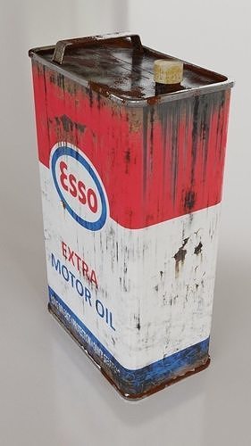 Oil Can - Low-poly PBR Low-poly 3D model 7