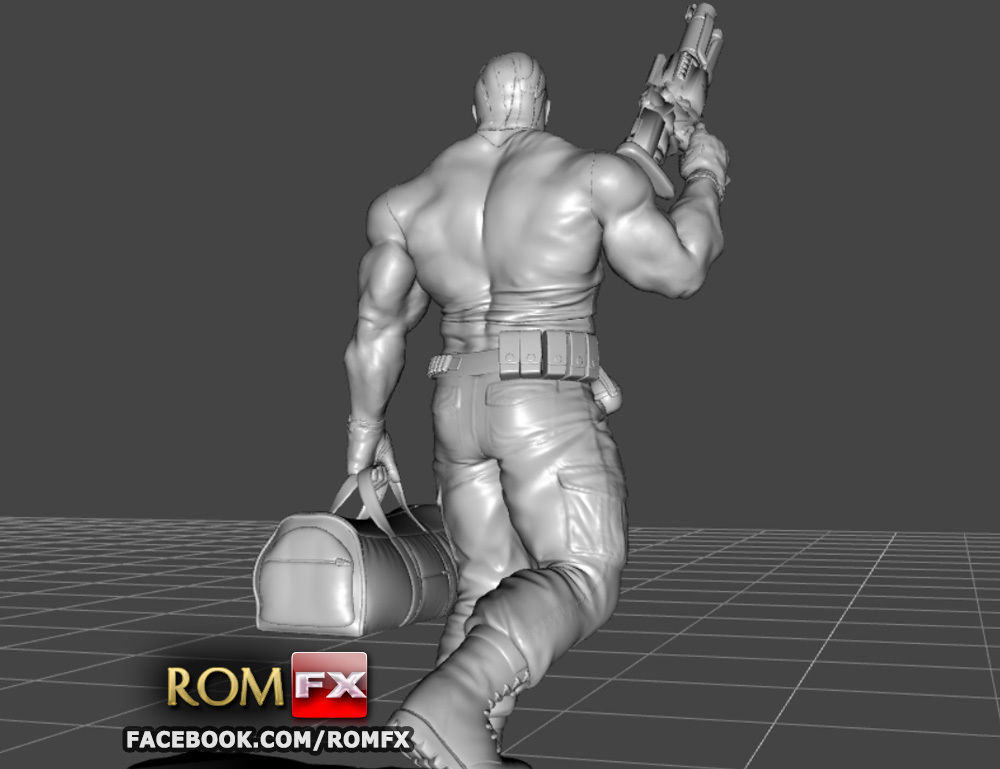 The Punisher - Action Figure - Diorama Printable 3D print model_32