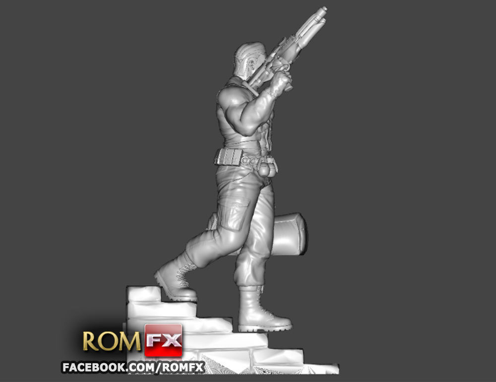 The Punisher - Action Figure - Diorama Printable 3D print model_4