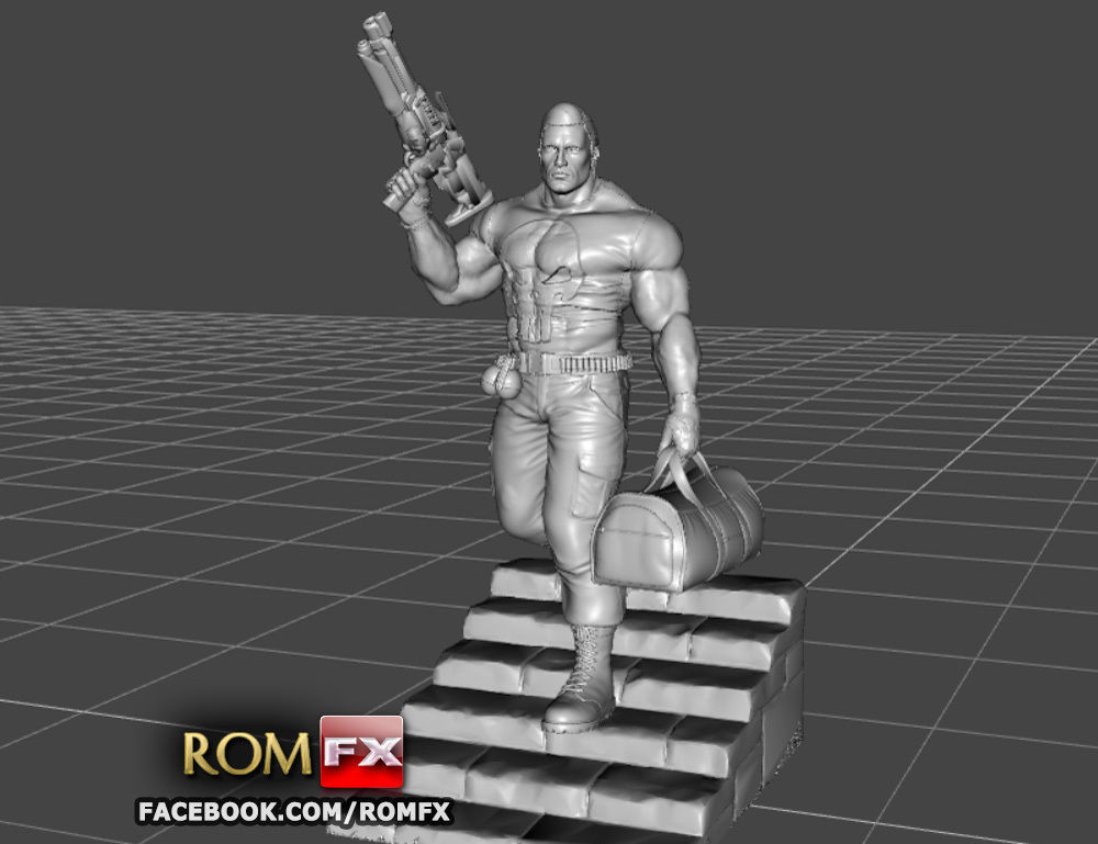 The Punisher - Action Figure - Diorama Printable 3D print model_6