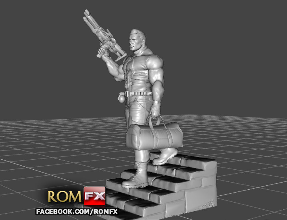 The Punisher - Action Figure - Diorama Printable 3D print model_7