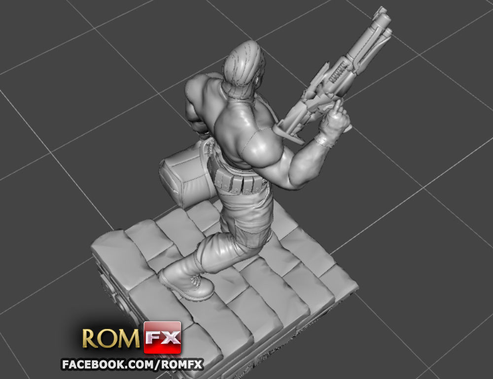 The Punisher - Action Figure - Diorama Printable 3D print model_22