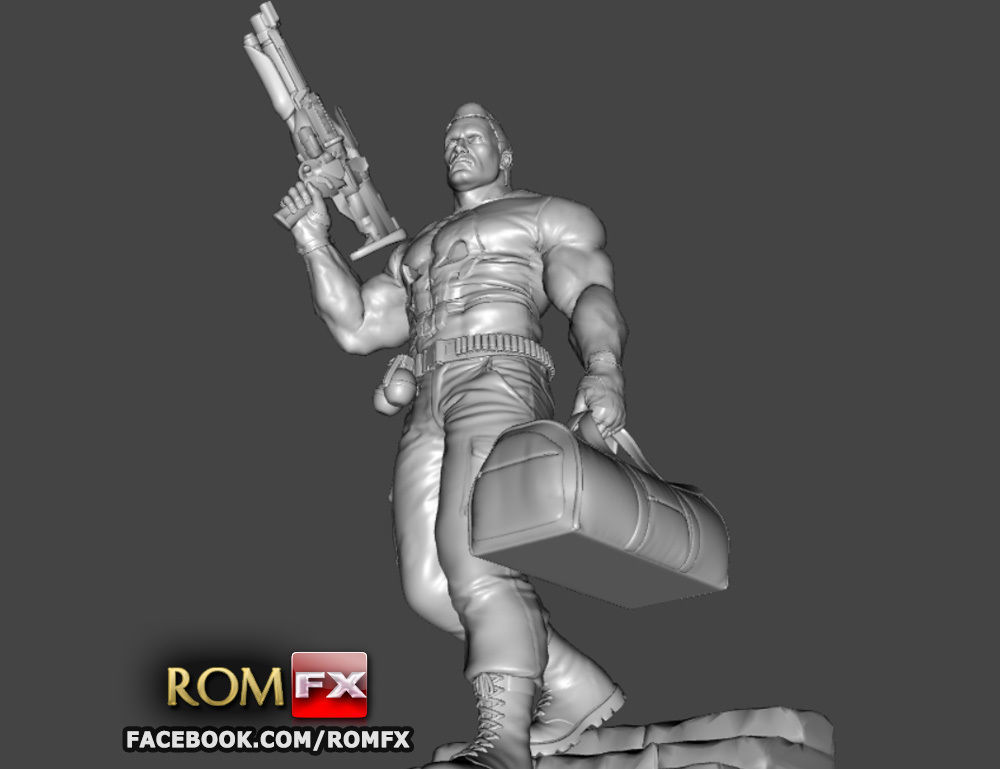 The Punisher - Action Figure - Diorama Printable 3D print model_10