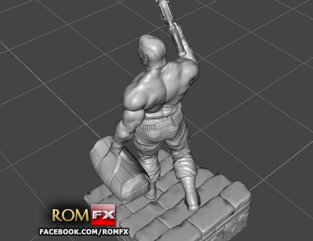 The Punisher - Action Figure - Diorama Printable 3D print model_21