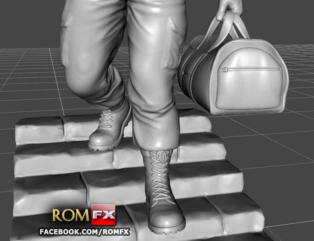 The Punisher - Action Figure - Diorama Printable 3D print model_27