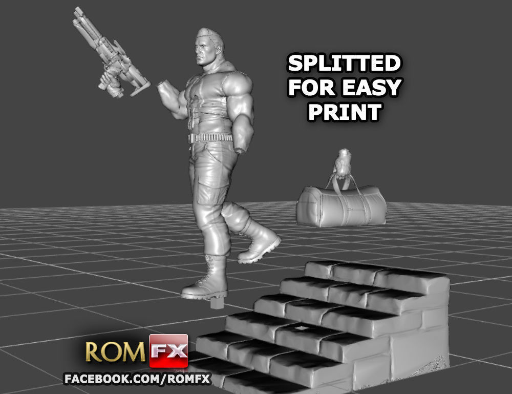 The Punisher - Action Figure - Diorama Printable 3D print model_34