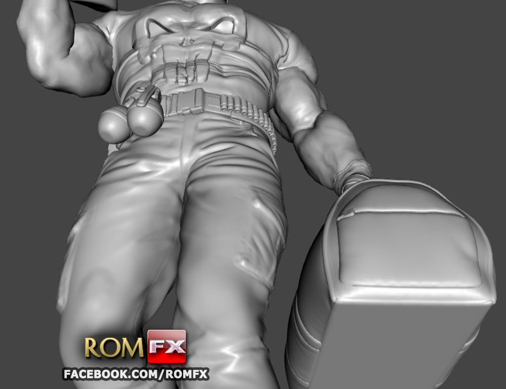 The Punisher - Action Figure - Diorama Printable 3D print model_29