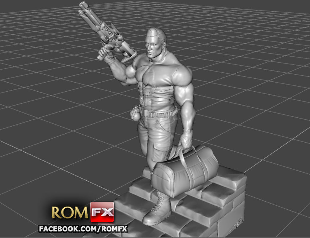 The Punisher - Action Figure - Diorama Printable 3D print model_20