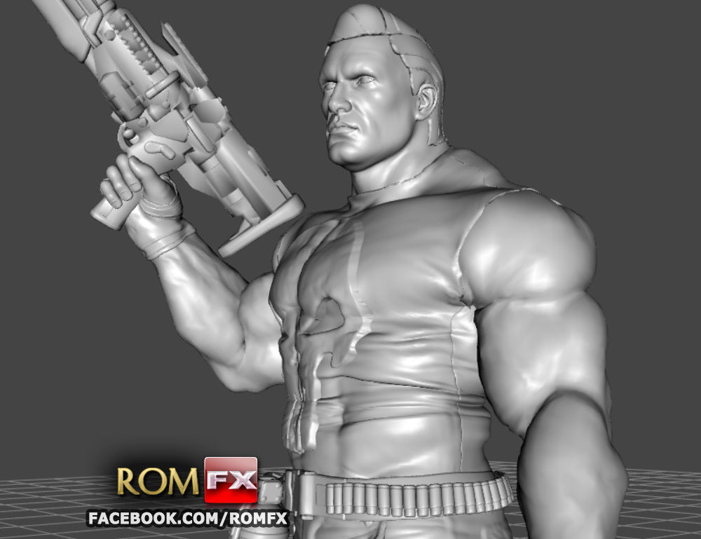 The Punisher - Action Figure - Diorama Printable 3D print model_31