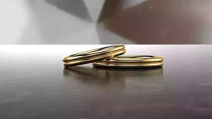 Pack 04 Simple wedding ring