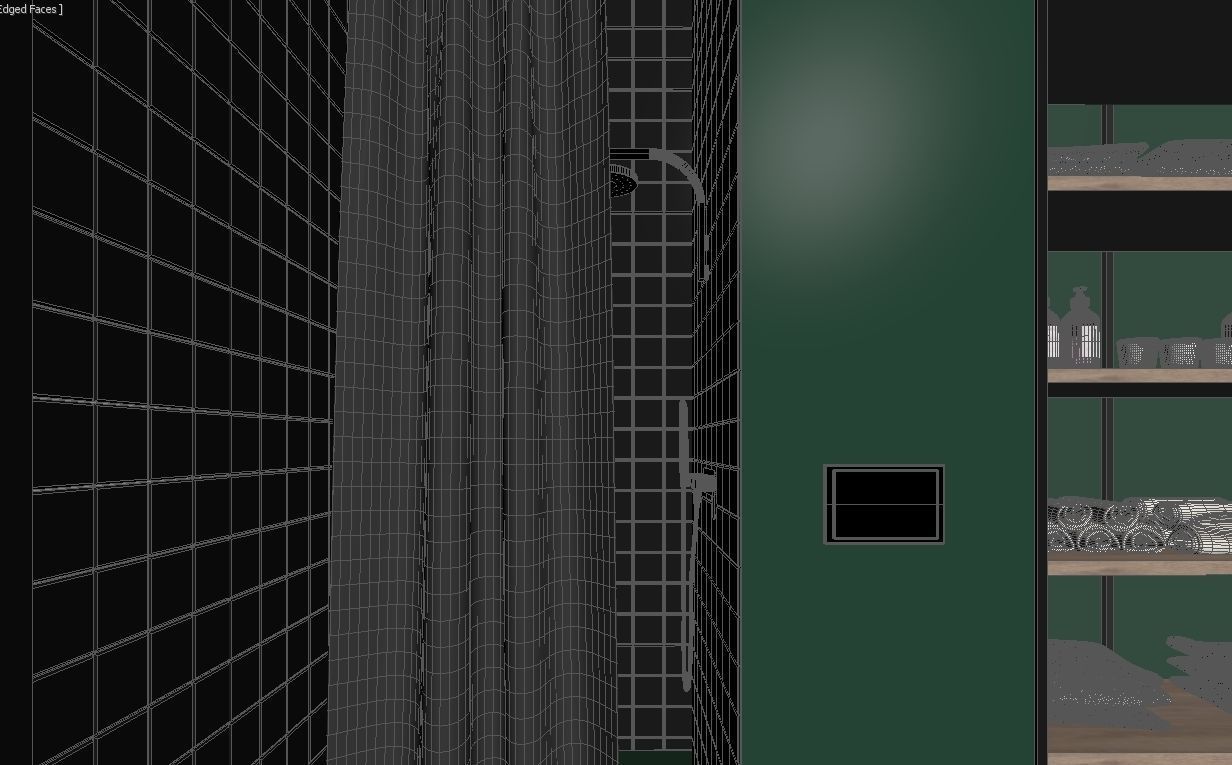 Glam Green Bathroom 3D model_18