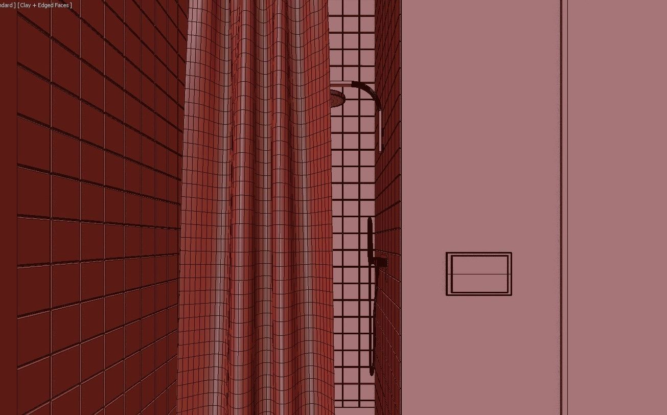 Glam Green Bathroom 3D model_12