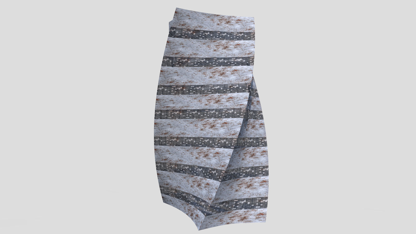 Post Apocalyptic building 2 3D model_4