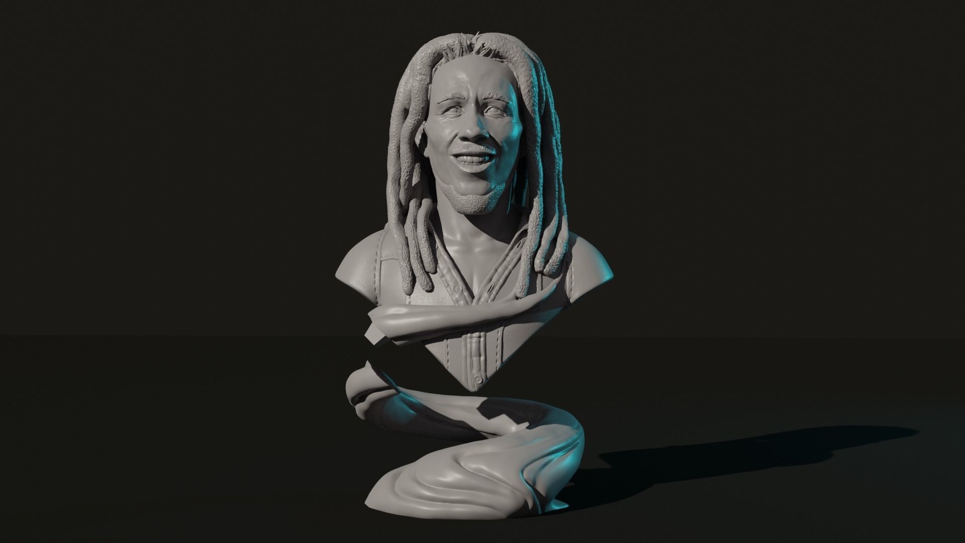 BOB MARLEY BUST MODEL 3D SABIOPRODS 3D print model_5