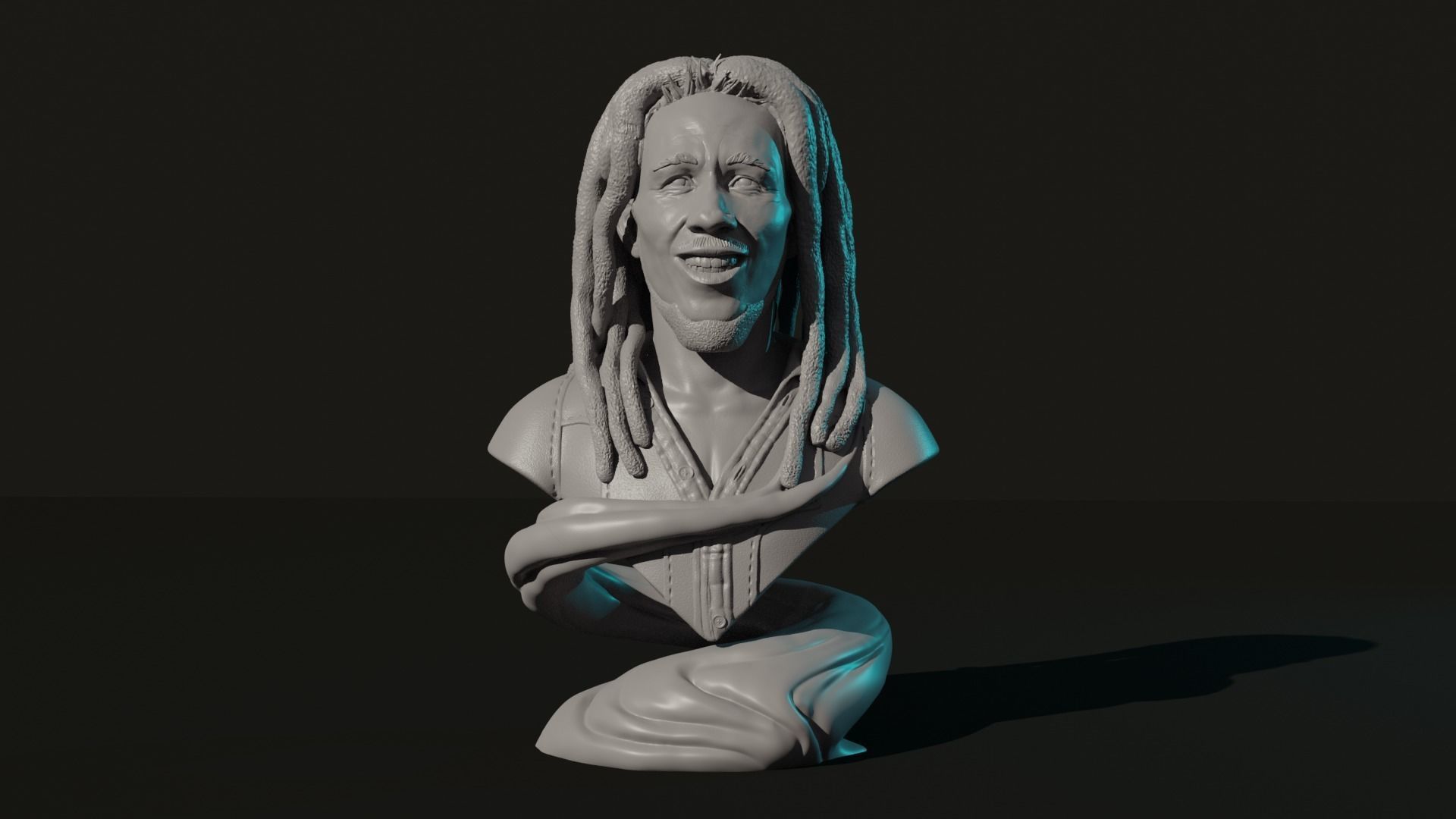 BOB MARLEY BUST MODEL 3D SABIOPRODS 3D print model_1