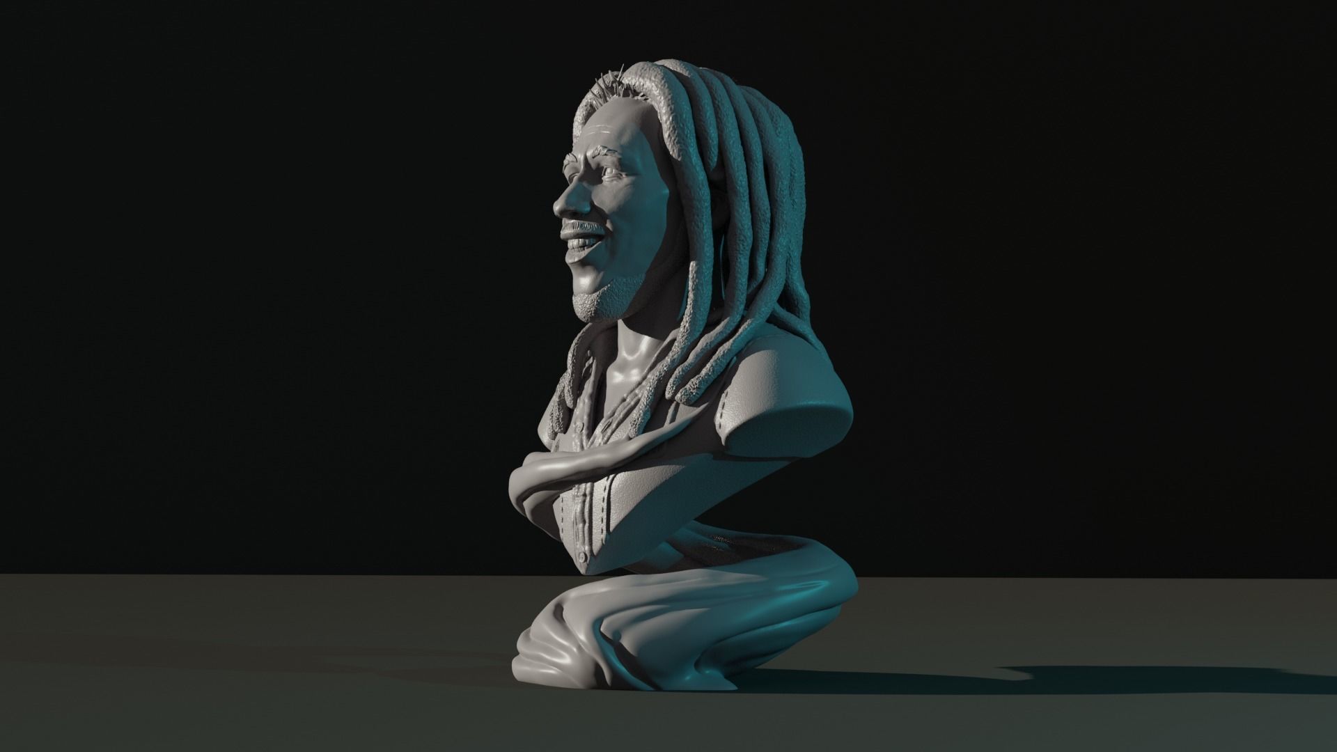 BOB MARLEY BUST MODEL 3D SABIOPRODS 3D print model_2