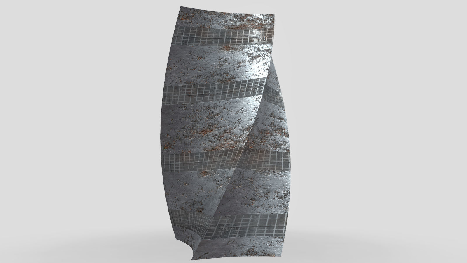 Post Apocalyptic building 3D model_5