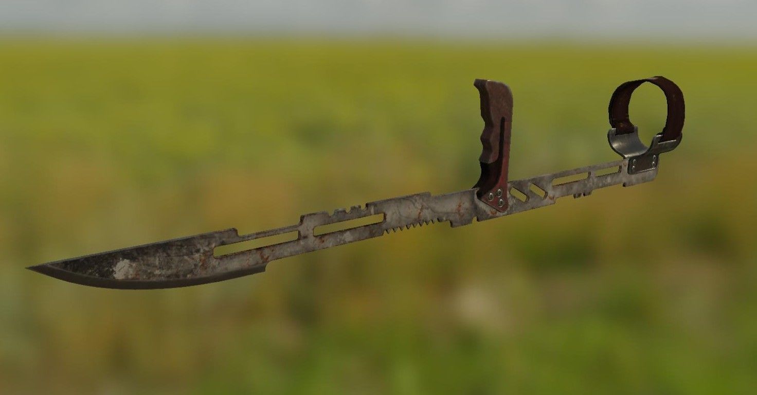 Arm Blades Low-poly 3D model_4