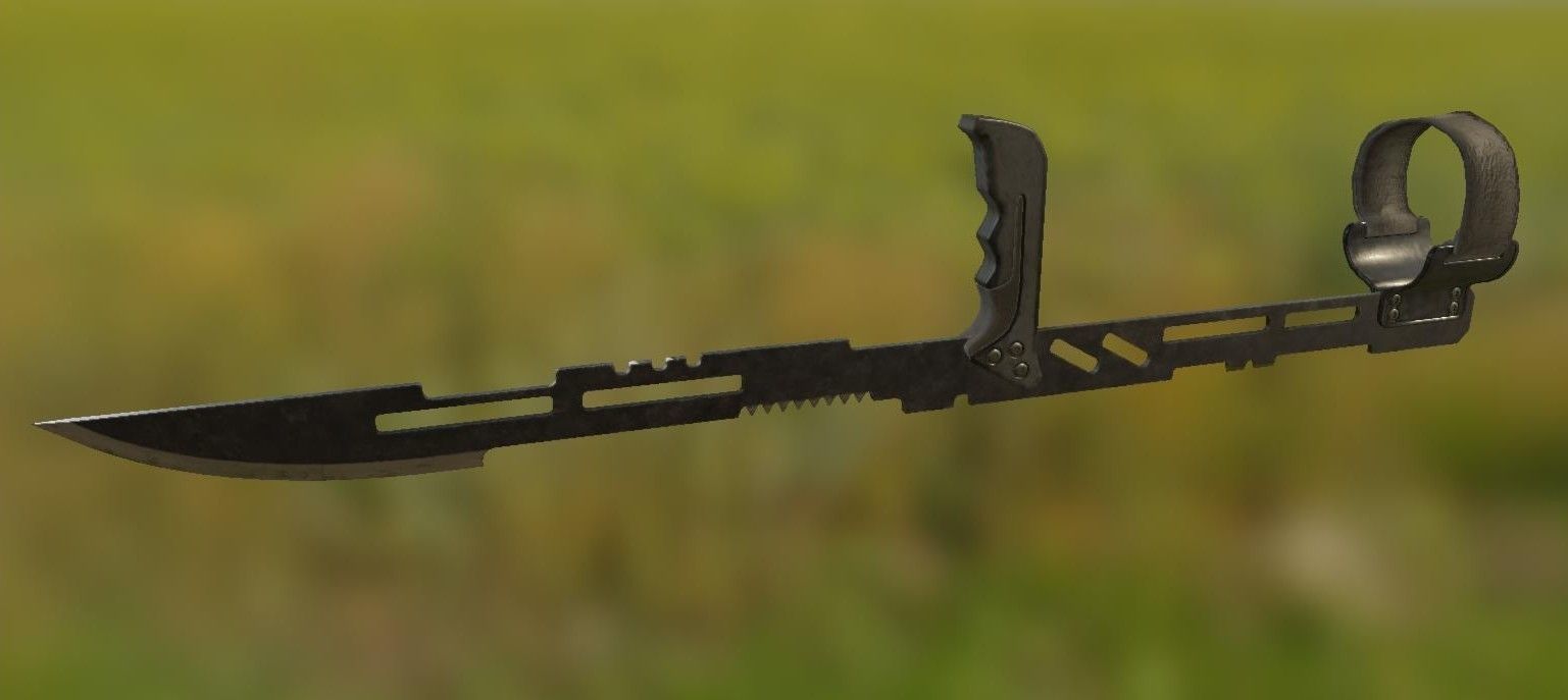 Arm Blades Low-poly 3D model_3