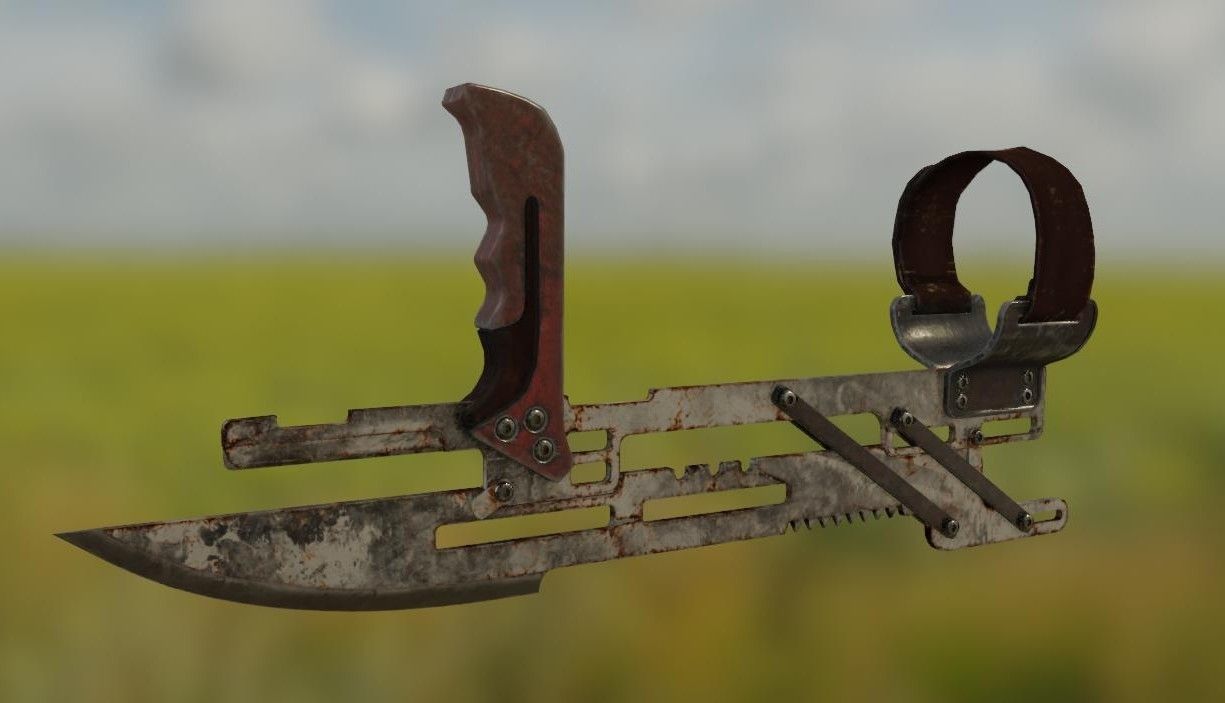 Arm Blades Low-poly 3D model_11