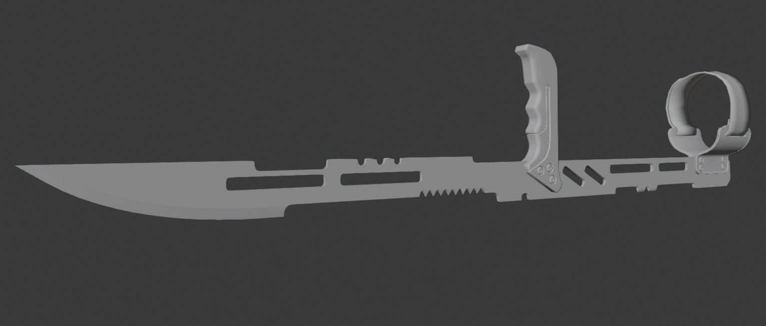 Arm Blades Low-poly 3D model_13