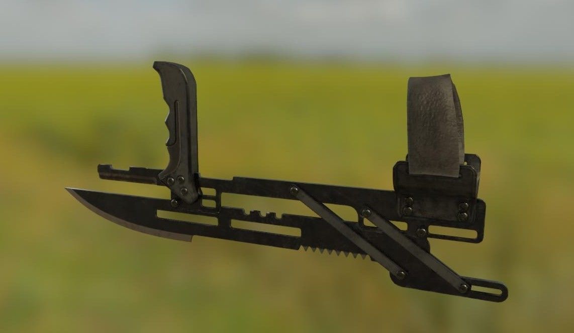 Arm Blades Low-poly 3D model_8