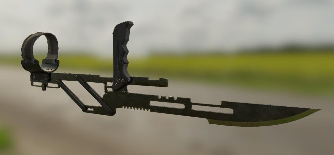 Arm Blades Low-poly 3D model_7