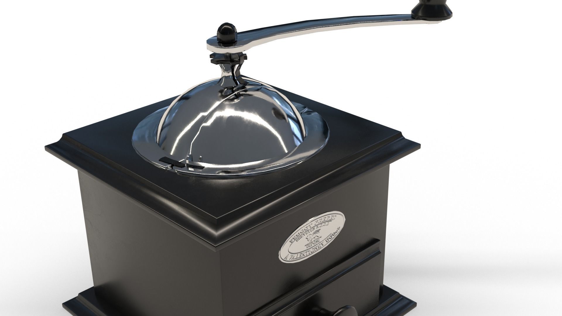 Coffee Mill 3D model_2
