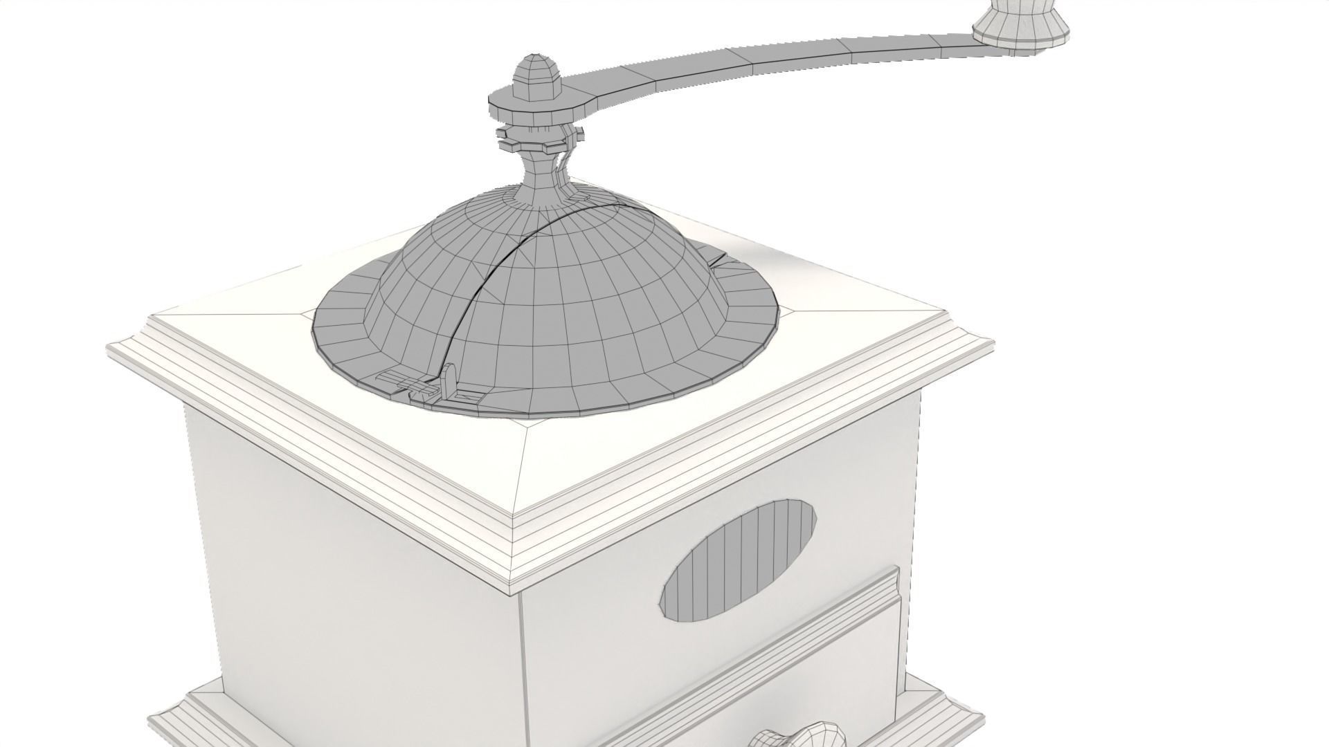 Coffee Mill 3D model_3