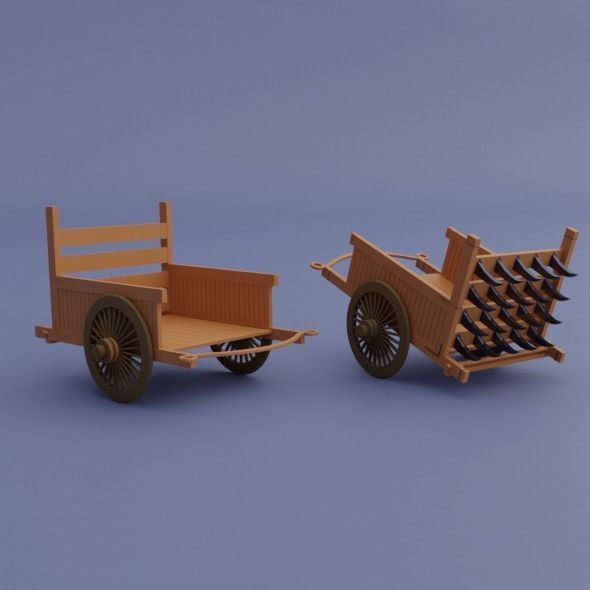 Pack low poly chinese city Low-poly 3D model_9