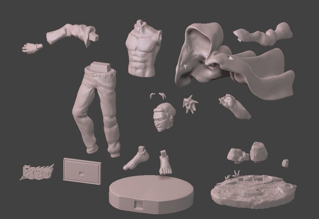 Eren Yeager 3d Print 3D print model_2