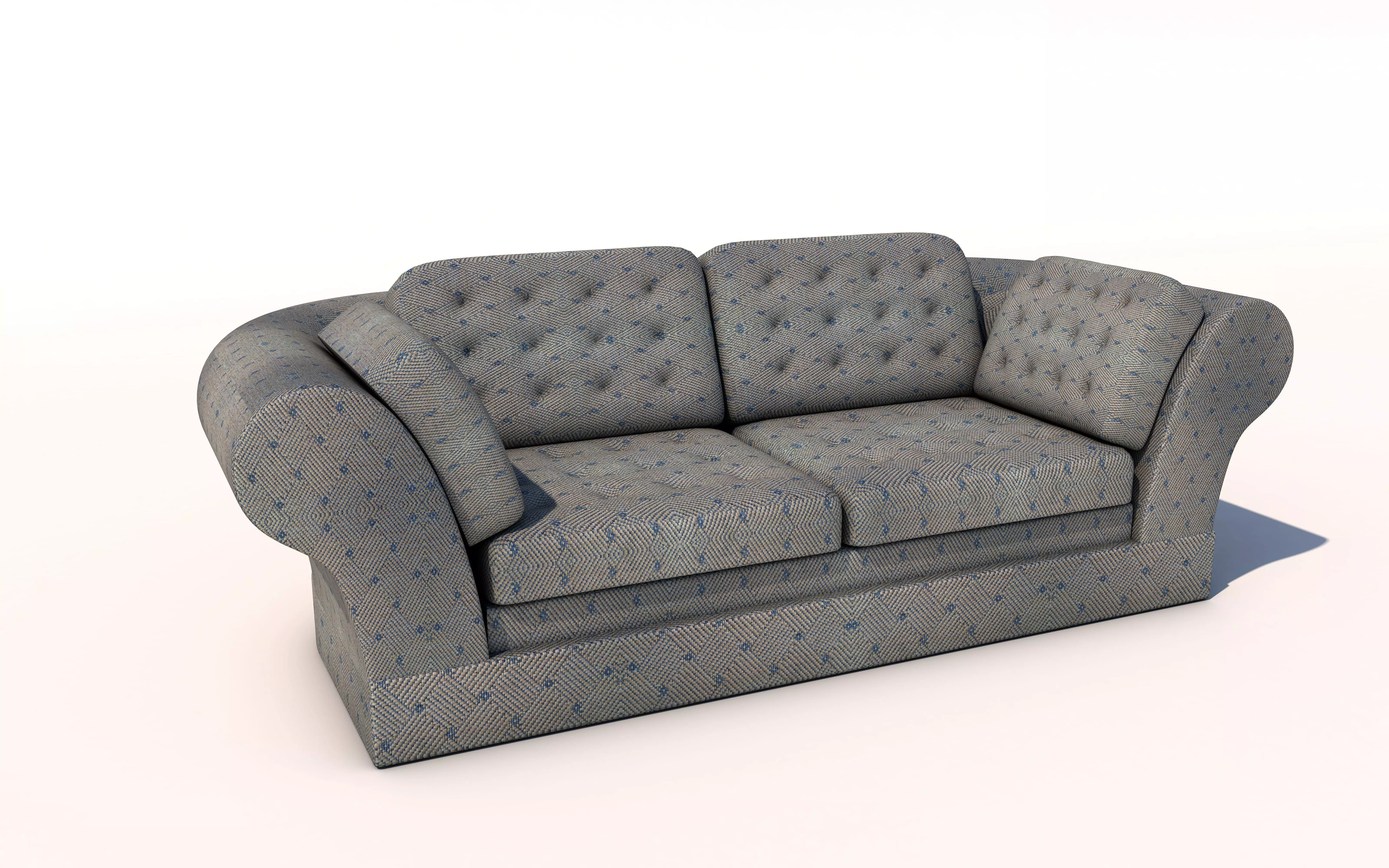 classic sofa 3D model_0