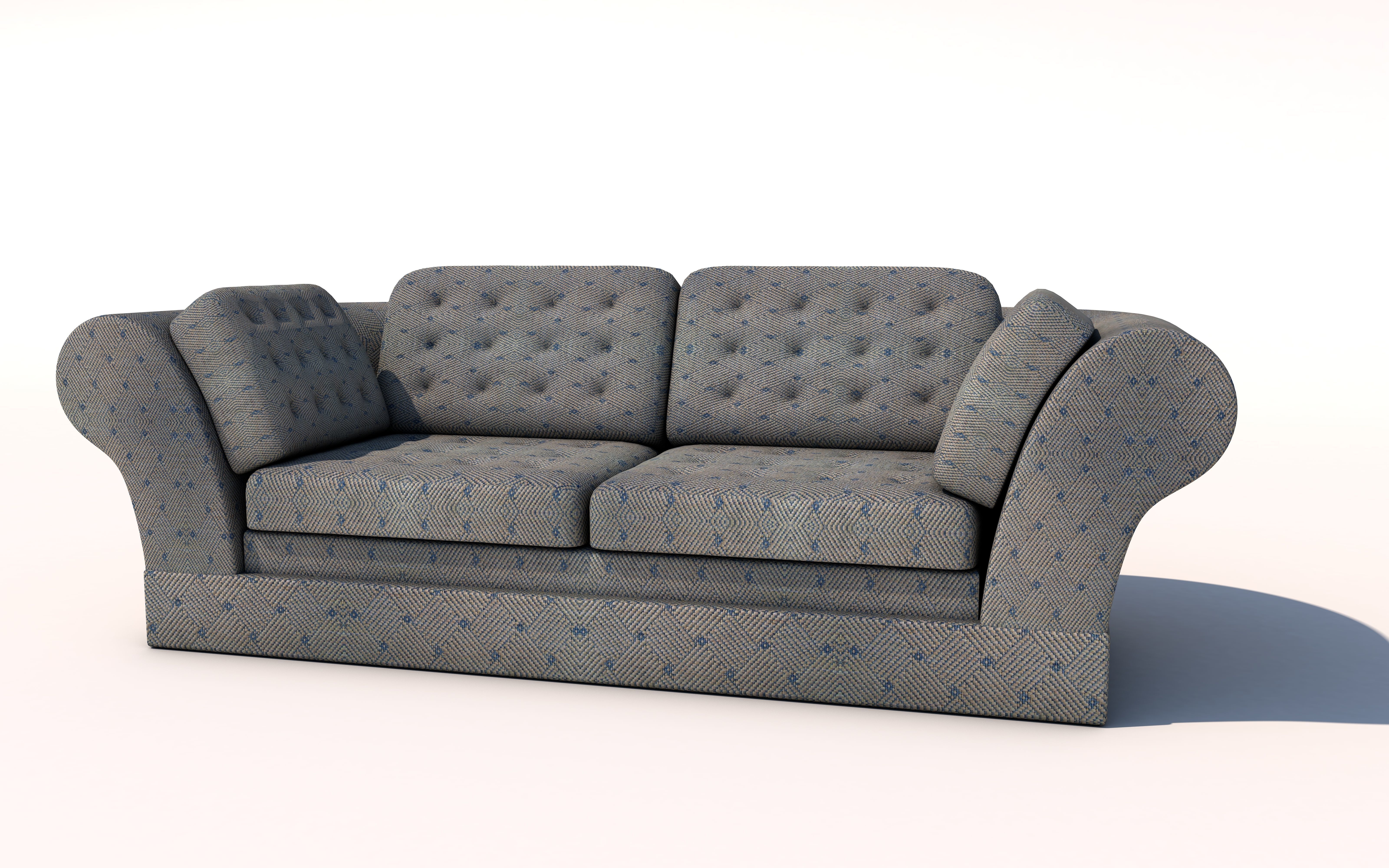 classic sofa 3D model_1