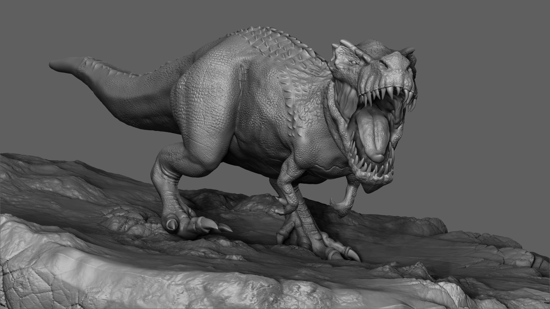 Dinosaur T-Rex HighPoly Model Print Ready 3D model_7