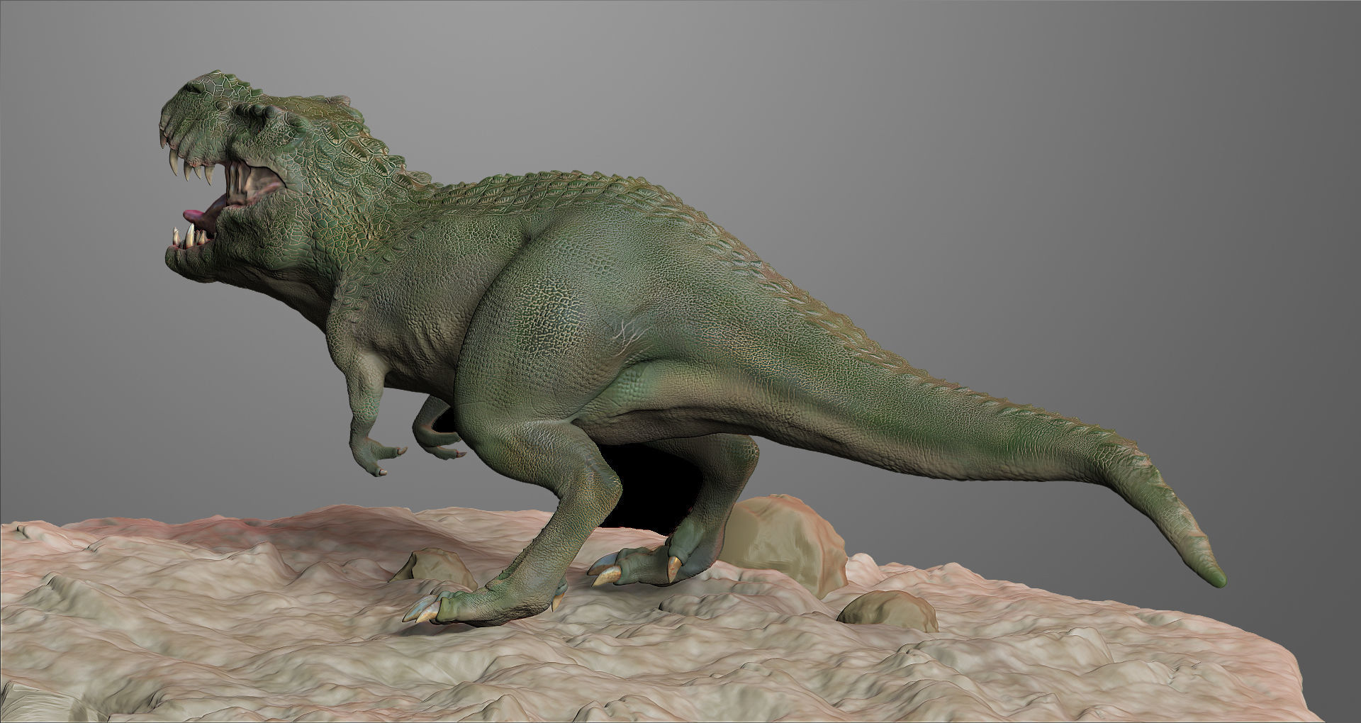 Dinosaur T-Rex HighPoly Model Print Ready 3D model_4