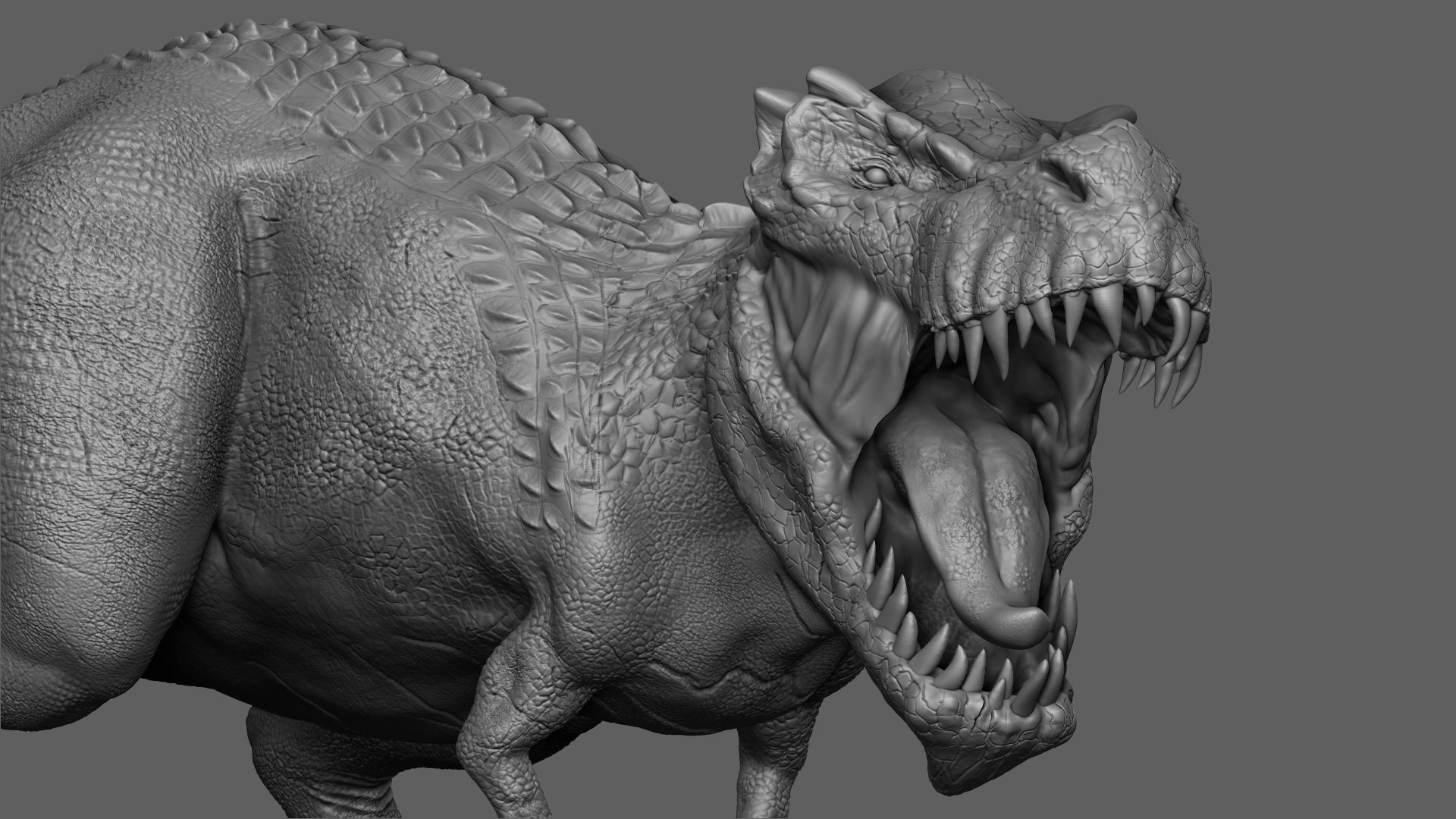 Dinosaur T-Rex HighPoly Model Print Ready 3D model_2