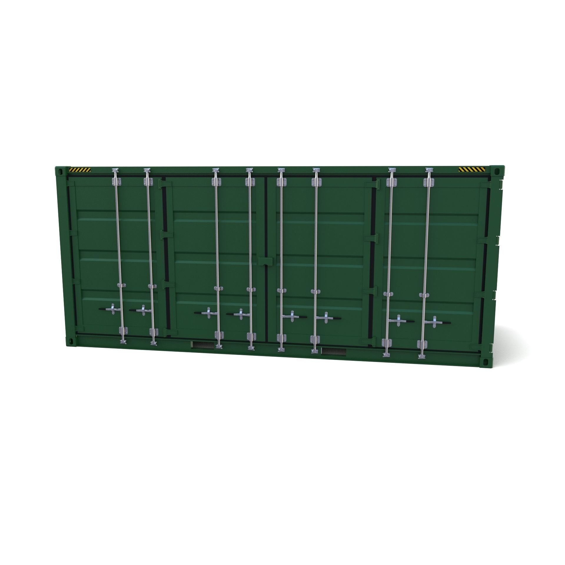 20ft Shipping Container Double Side Open 3D model_4