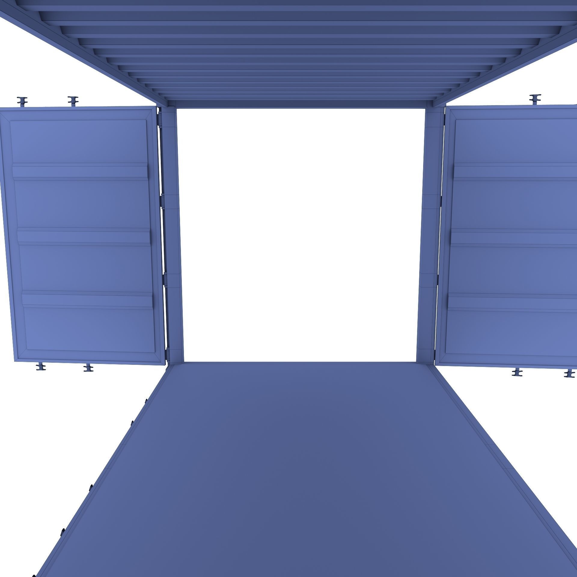 20ft Shipping Container Double Side Open 3D model_15