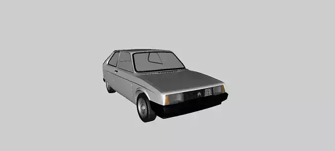 Citroen Axel 11 TRS 3D model Citroen Axel 11 TRS 3D model