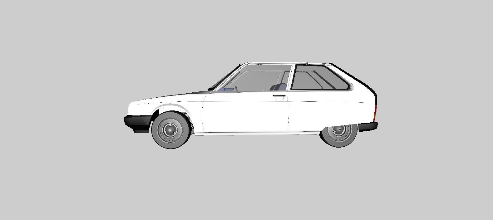 Citroen Axel 11 TRS 3D model_2