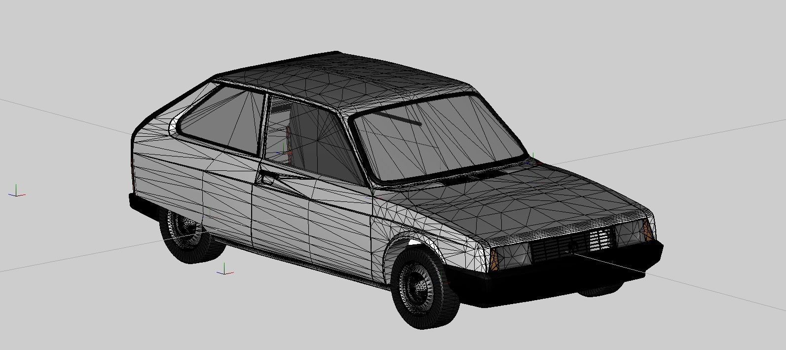 Citroen Axel 11 TRS 3D model_3