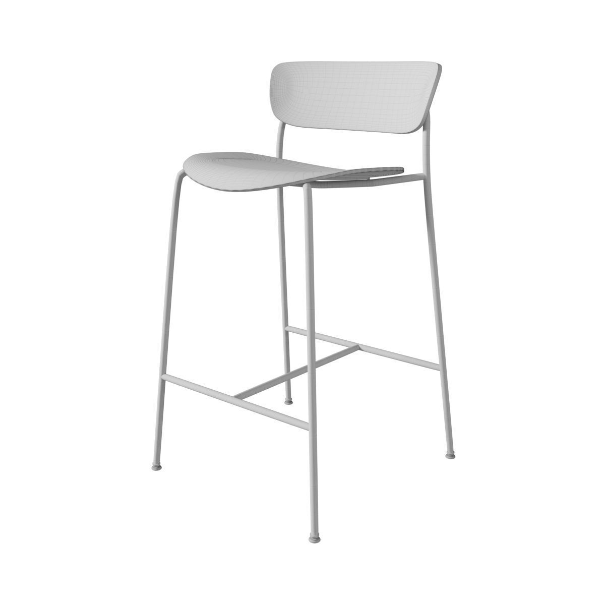 Tradition Pavilion AV7 stool 3D model_8