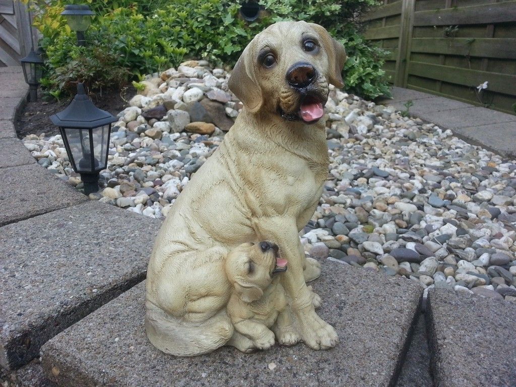 Labrador With Puppy Dog Statue 3D Scan Free 3D print model_2