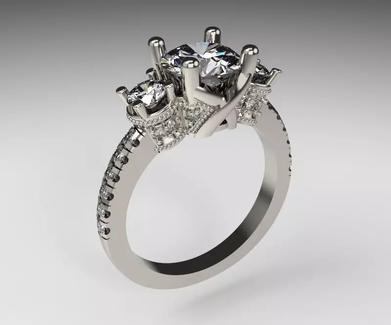 Model 208 Ring 3D print model