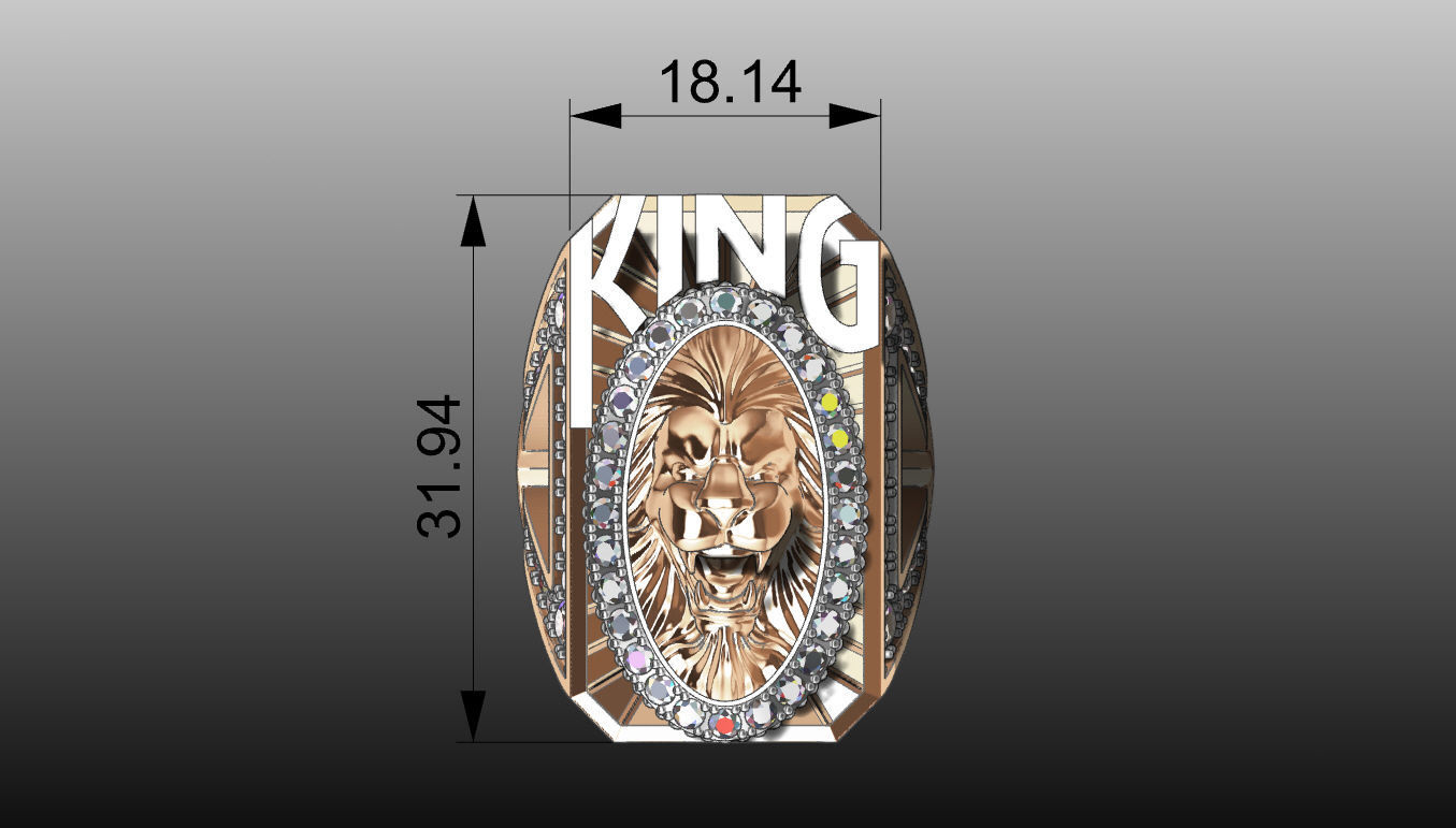 RING OF THE KING 3D print model_2